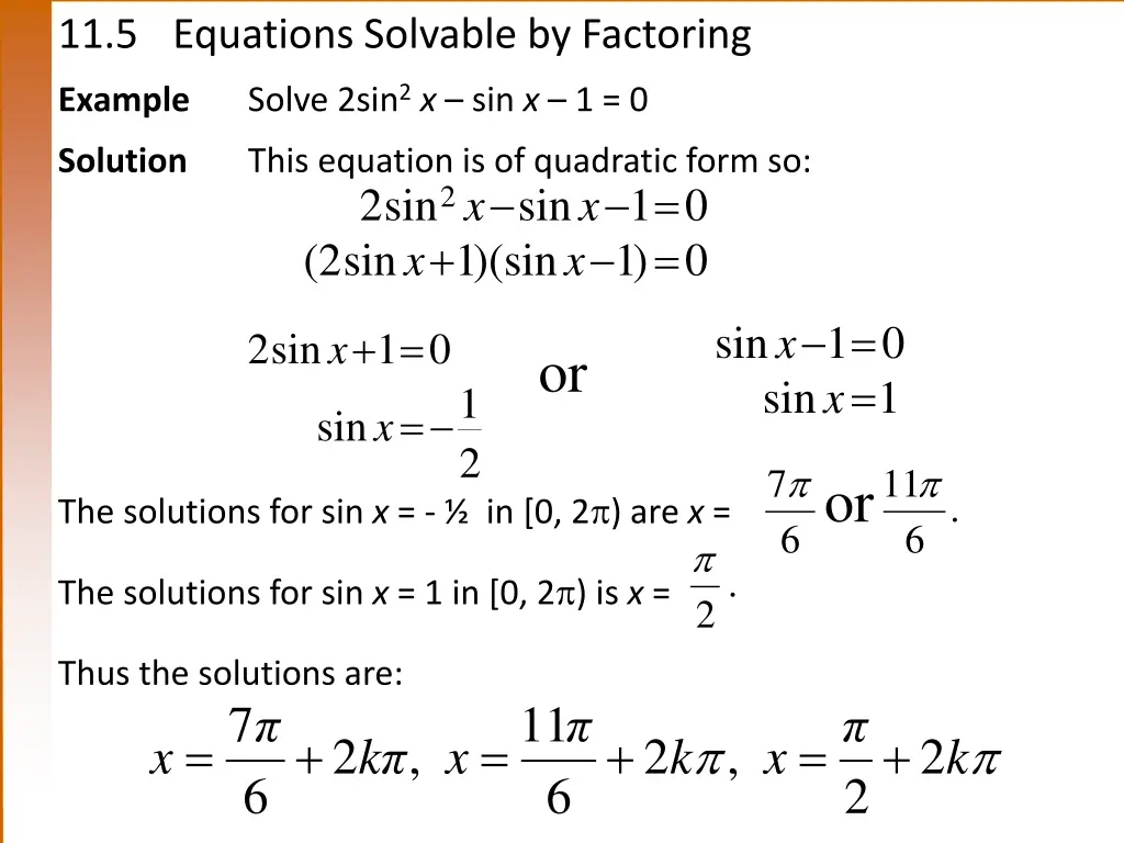 11 5 equations solvable by factoring