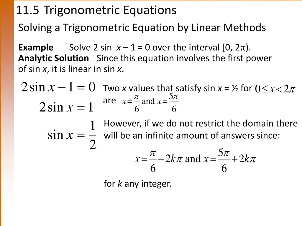 11 5 trigonometric equations solving