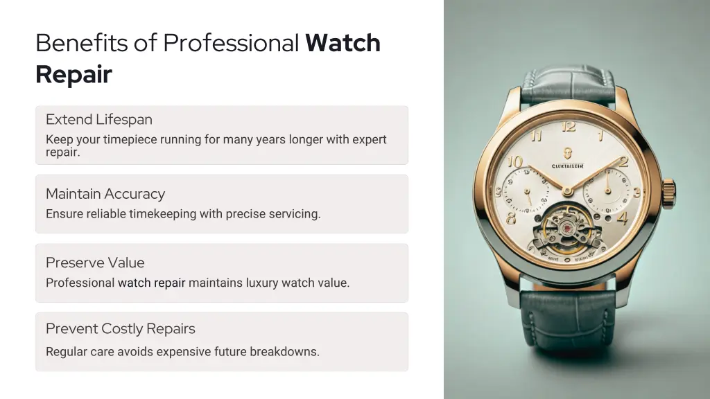 benefits of professional watch repair
