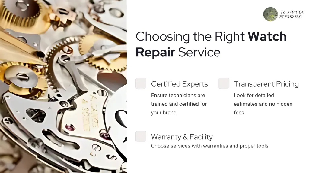 choosing the right watch repair service