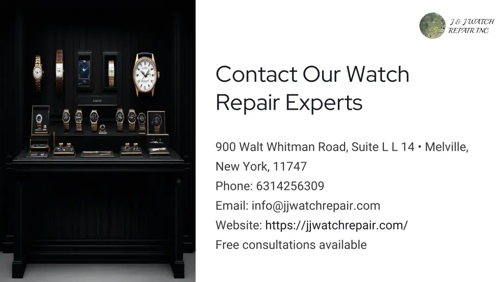 contact our watch repair experts