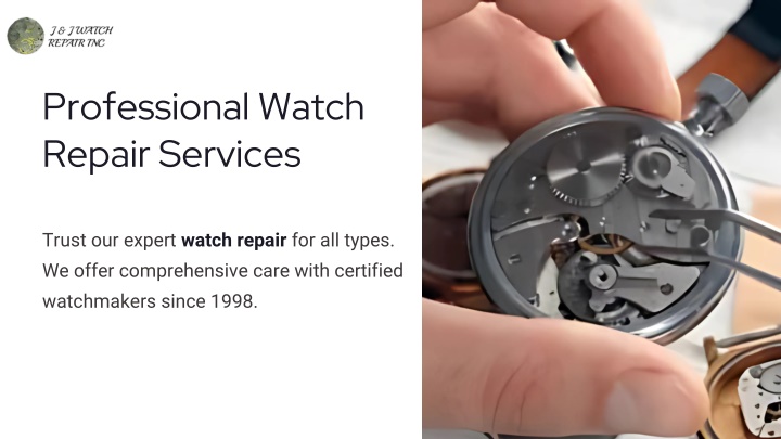 professional watch repair services