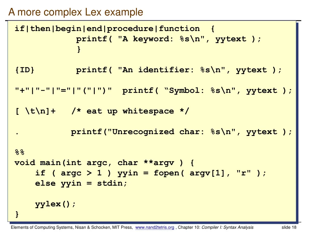 a more complex lex example 1
