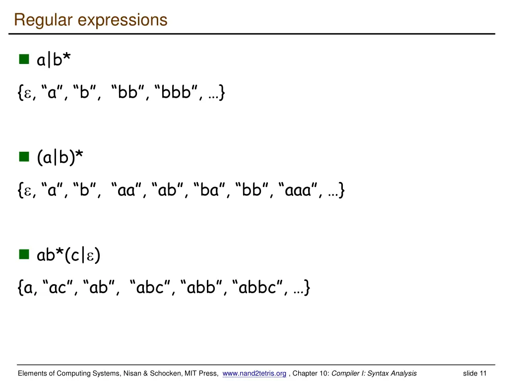 regular expressions