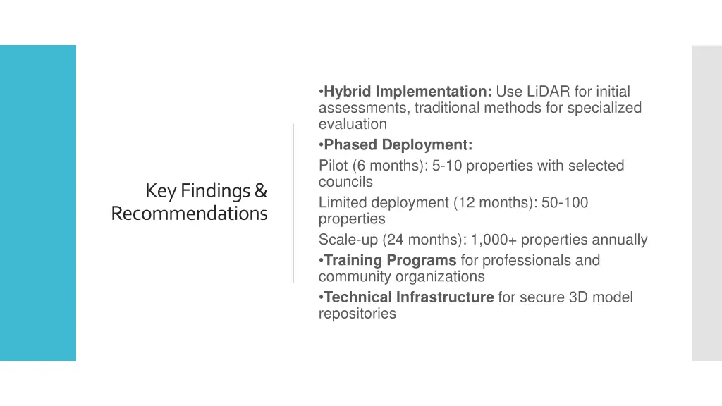 hybrid implementation use lidar for initial