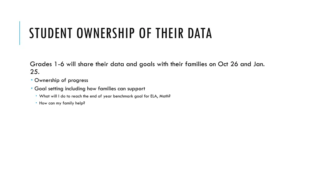 student ownership of their data