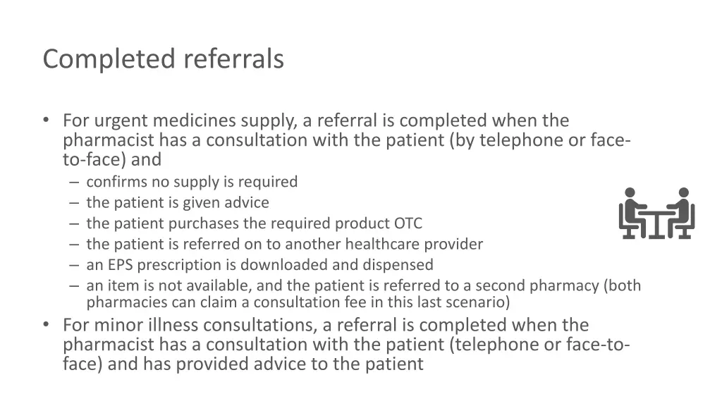 completed referrals