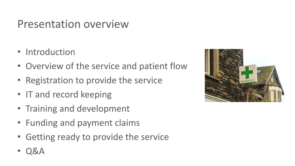 presentation overview