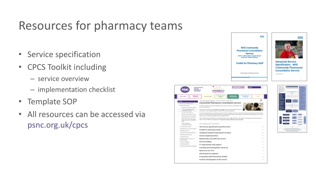 resources for pharmacy teams
