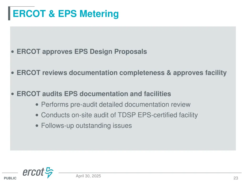 ercot eps metering