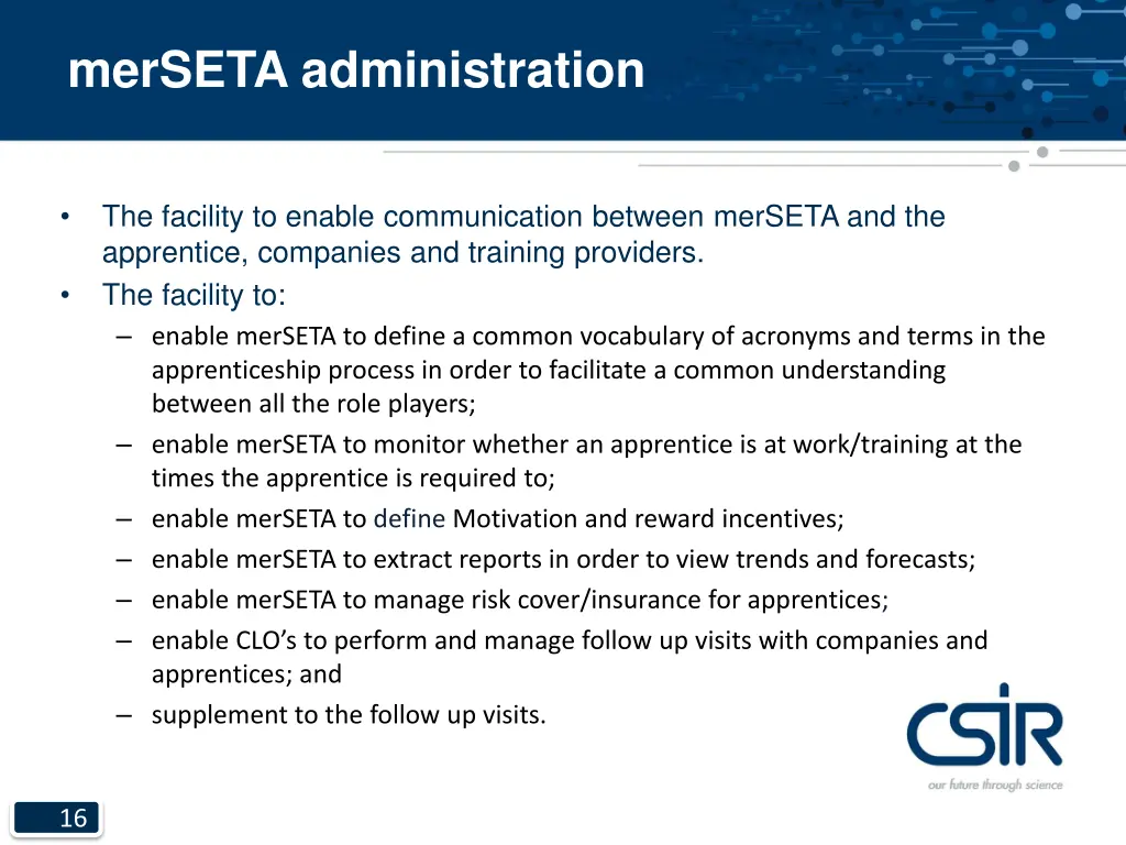 merseta administration