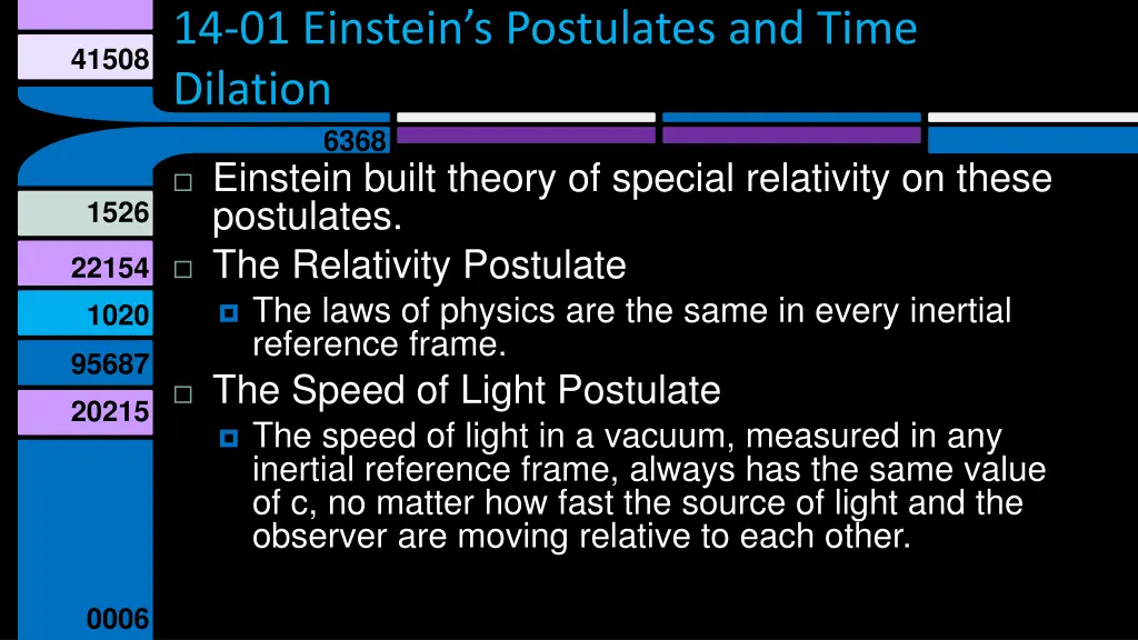 14 01 einstein s postulates and time dilation 3