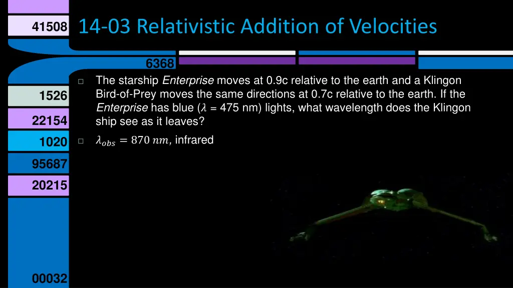 14 03 relativistic addition of velocities 7