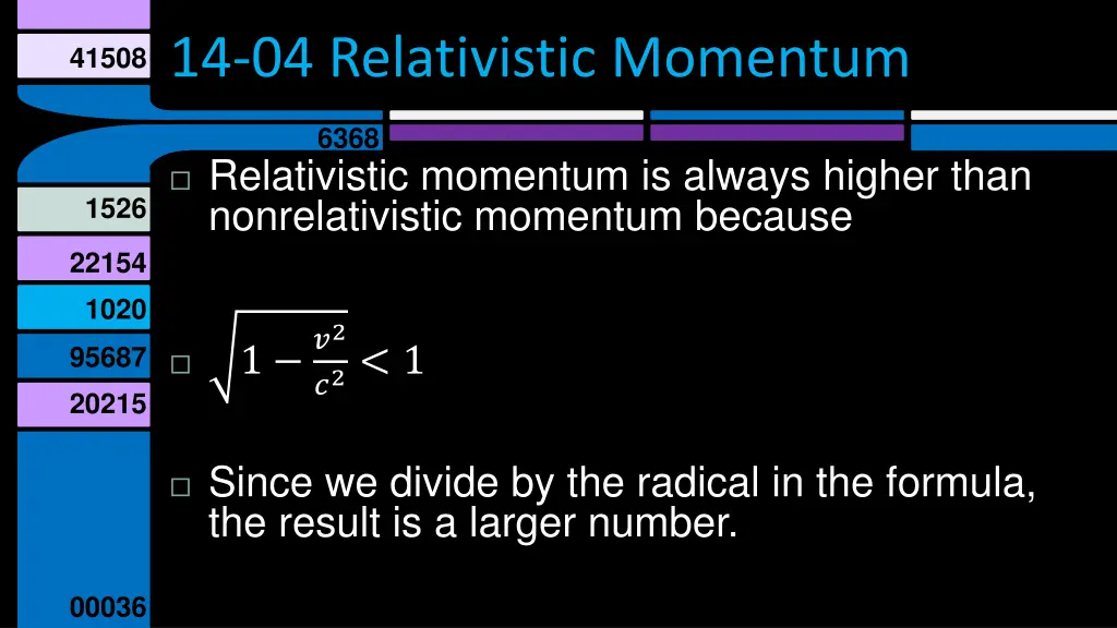 14 04 relativistic momentum 1