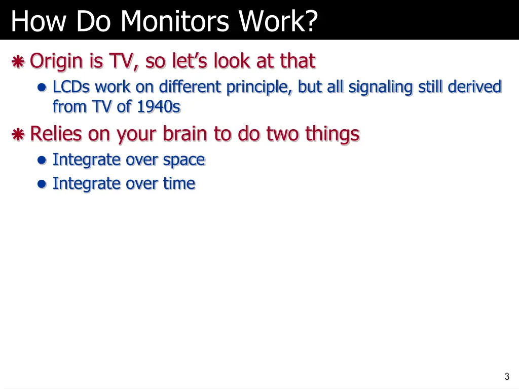 how do monitors work