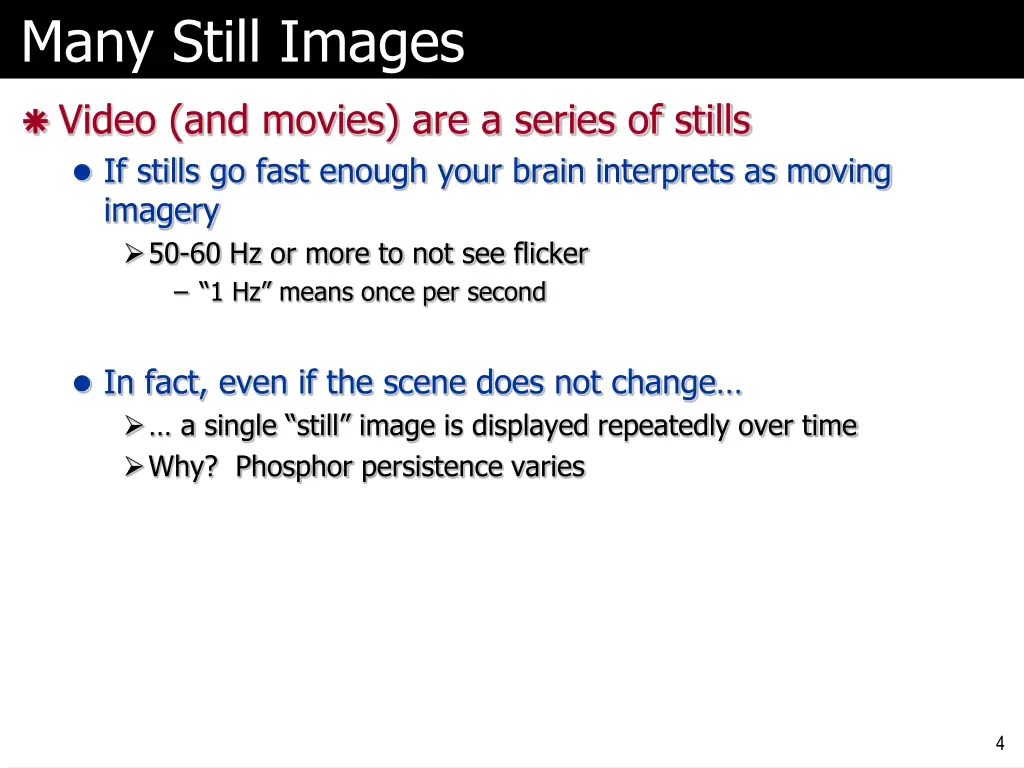 many still images