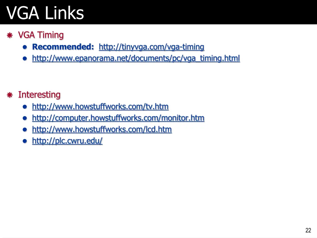 vga links