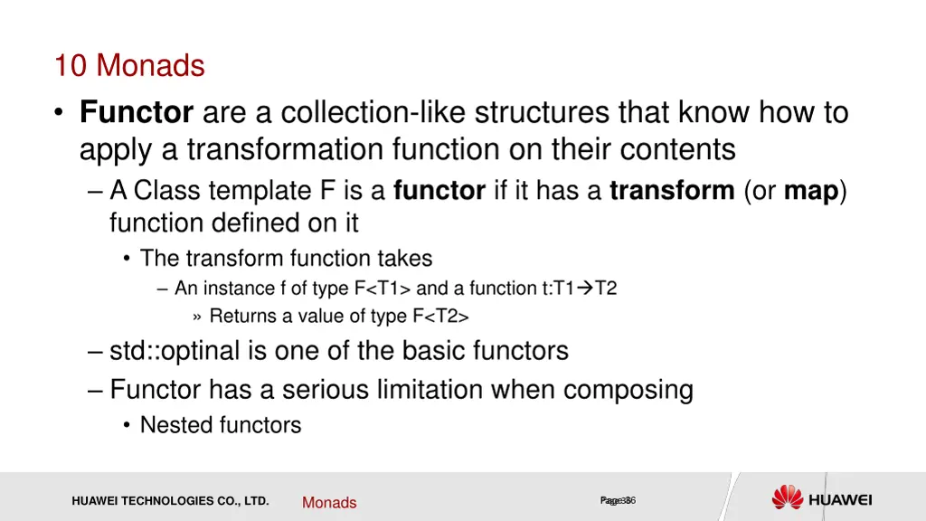 10 monads functor are a collection like