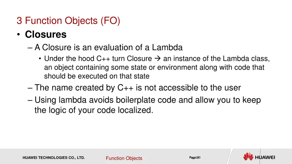 3 function objects fo closures a closure