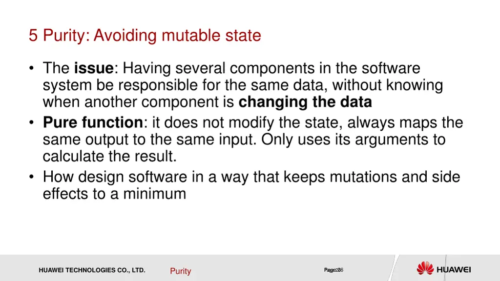 5 purity avoiding mutable state