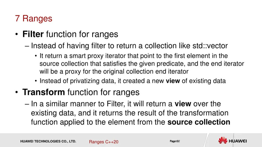 7 ranges