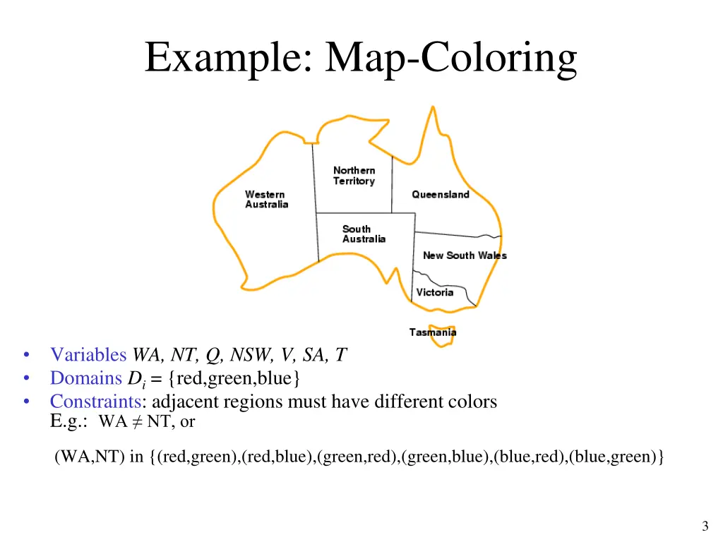 example map coloring