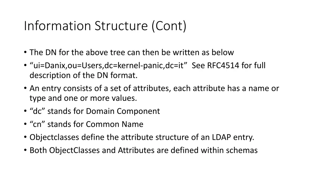 information structure cont 1
