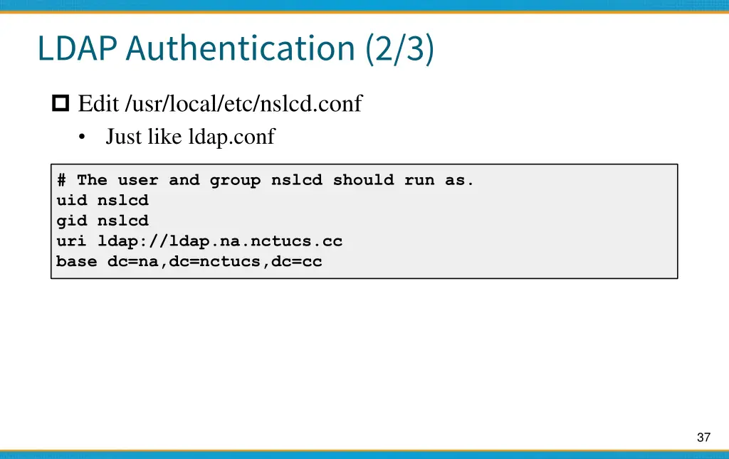 ldap authentication 2 3