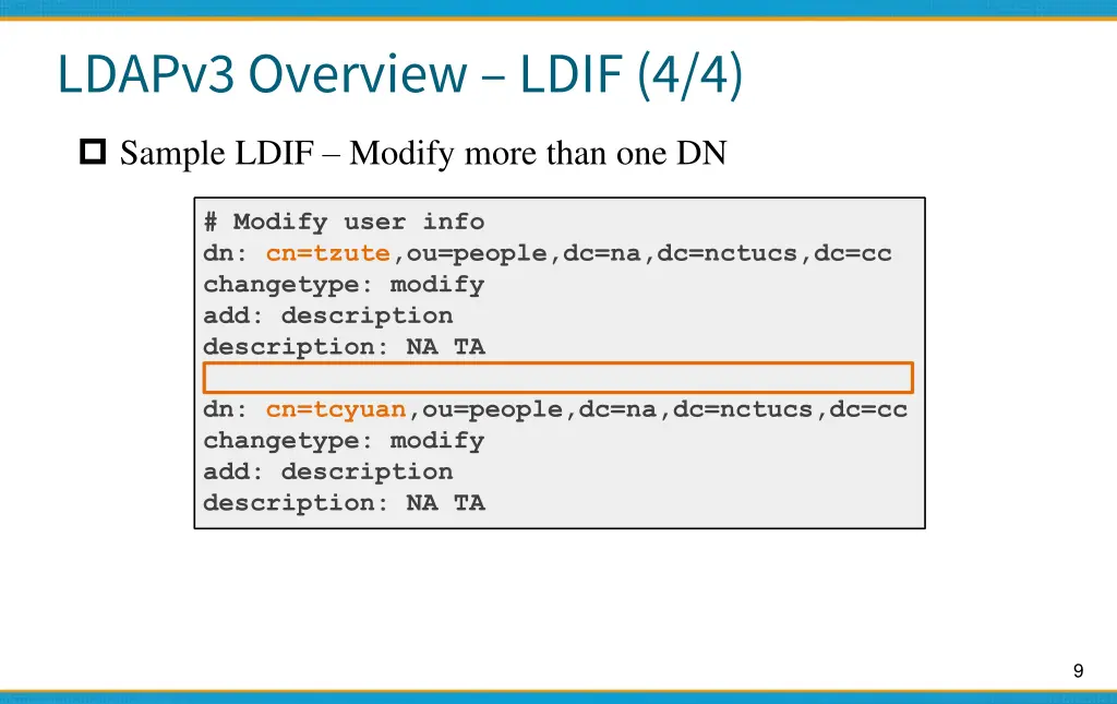 ldapv3 overview ldif 4 4
