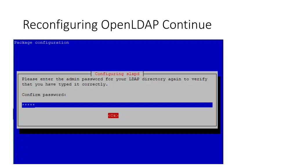 reconfiguring openldap continue 3