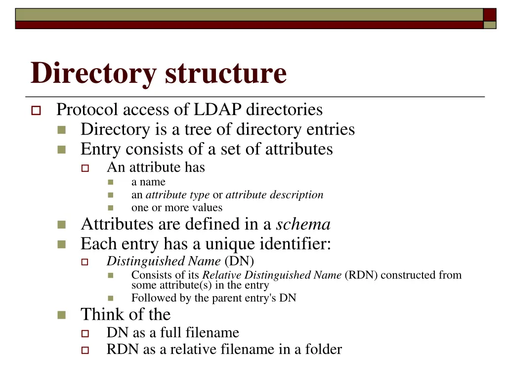 directory structure 1