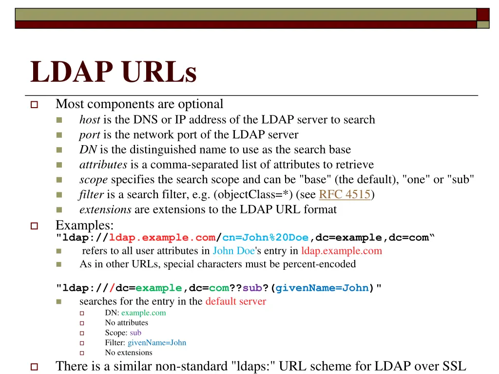 ldap urls 2