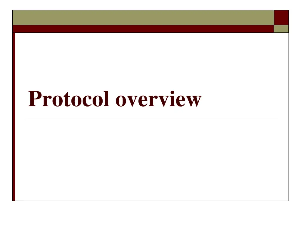 protocol overview