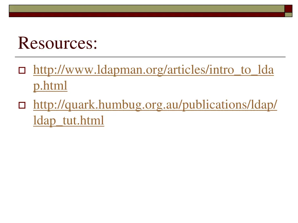 resources