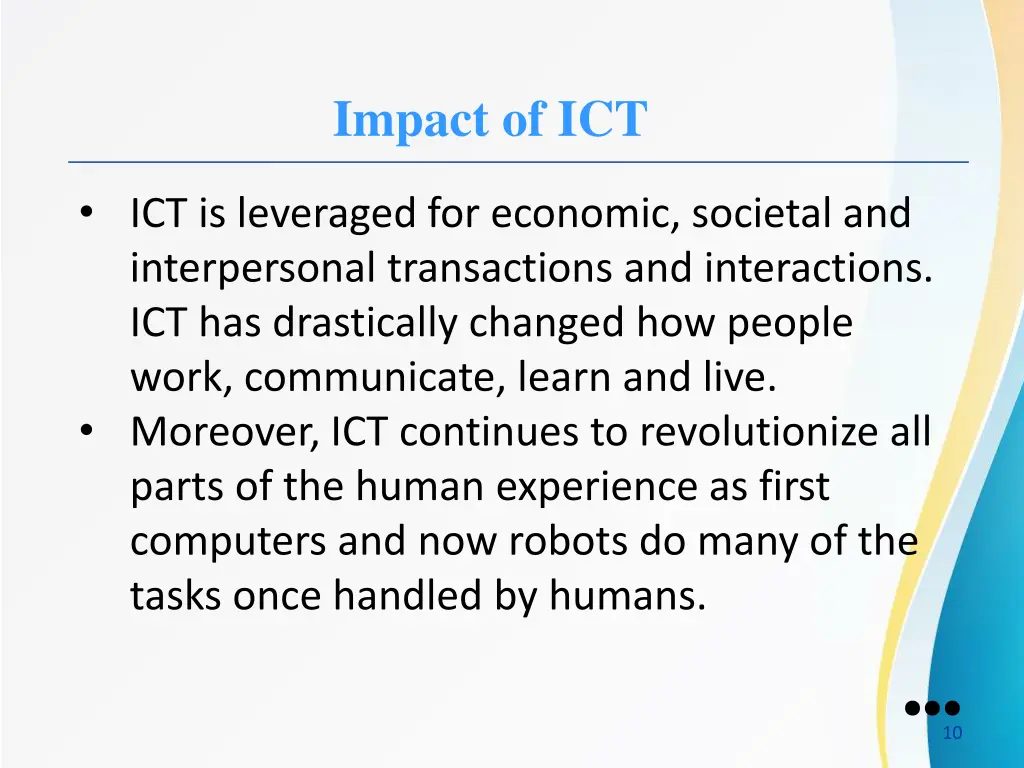 impact of ict
