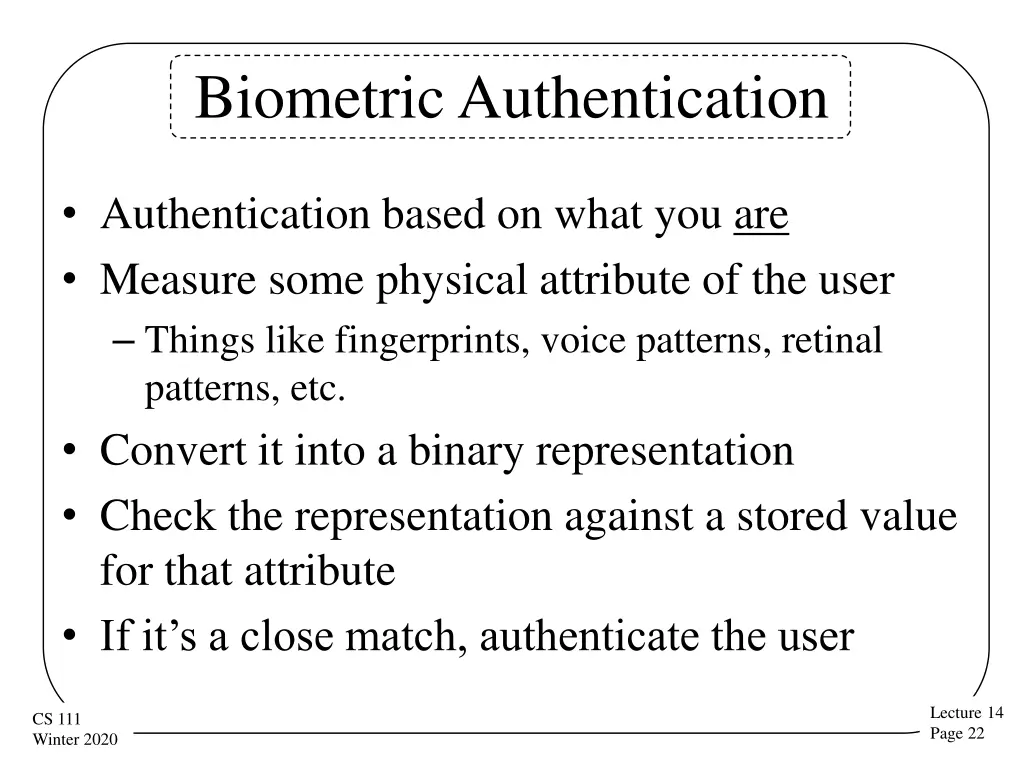 biometric authentication