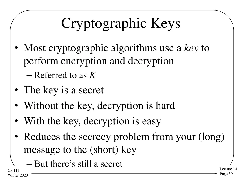 cryptographic keys