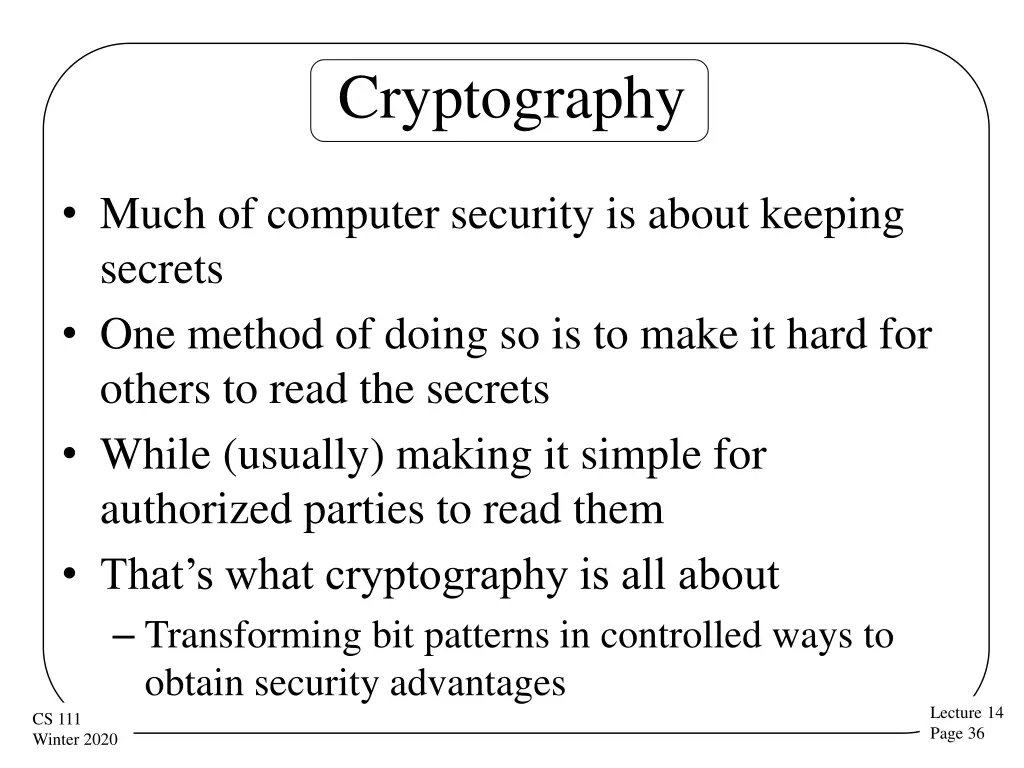 cryptography