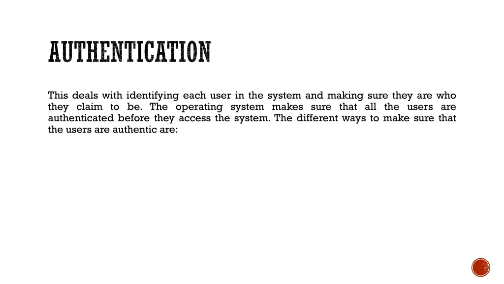 authentication