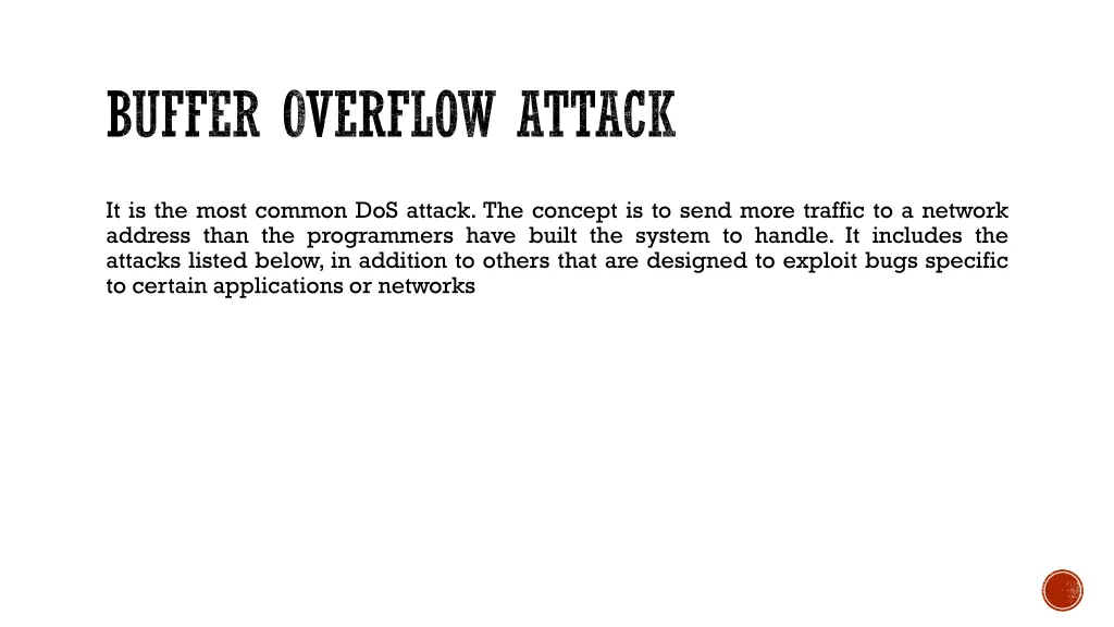 buffer overflow attack
