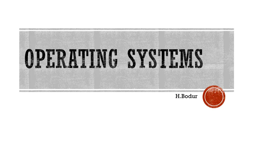 operating systems