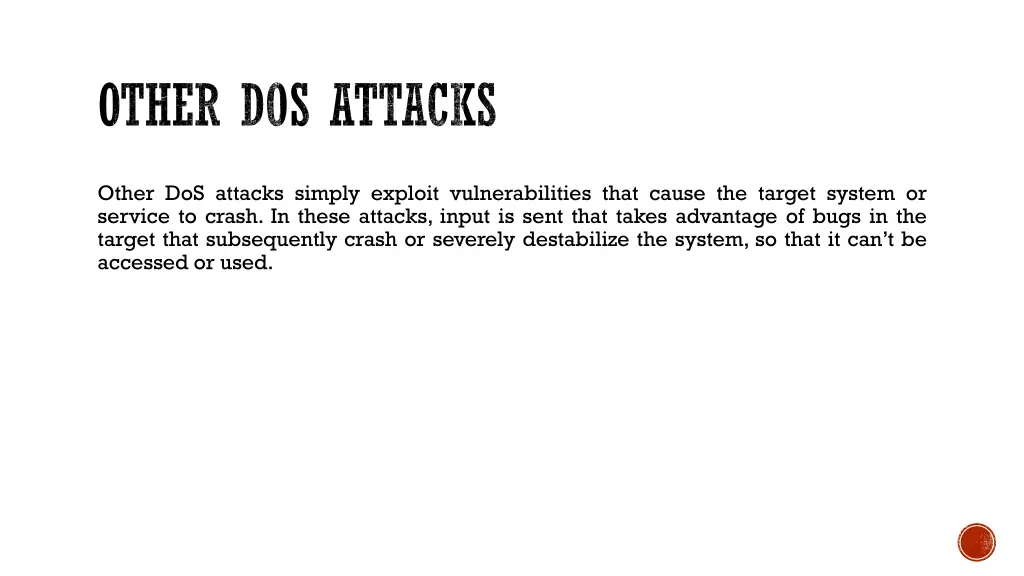 other dos attacks