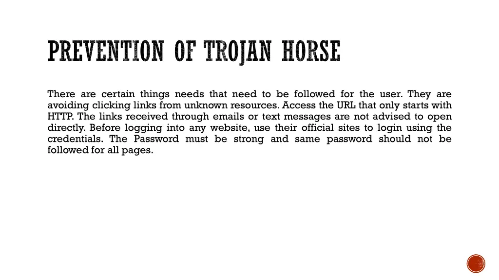 prevention of trojan horse