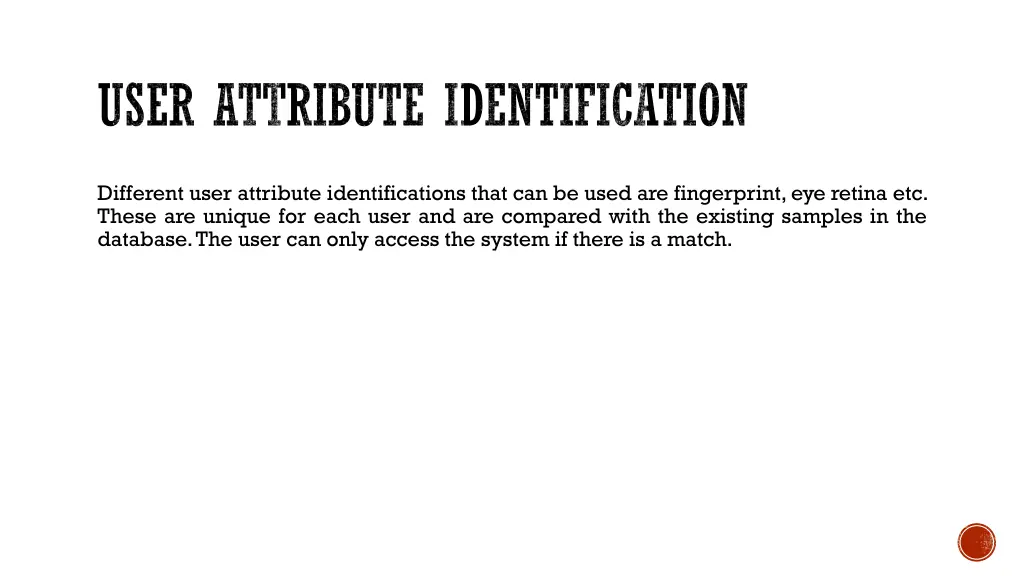 user attribute identification