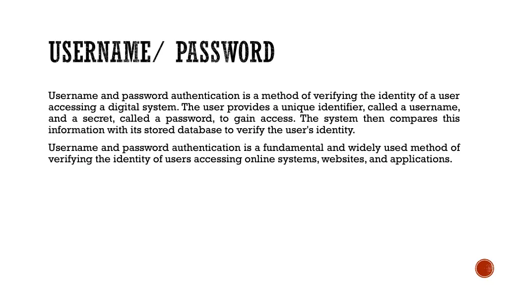 username password