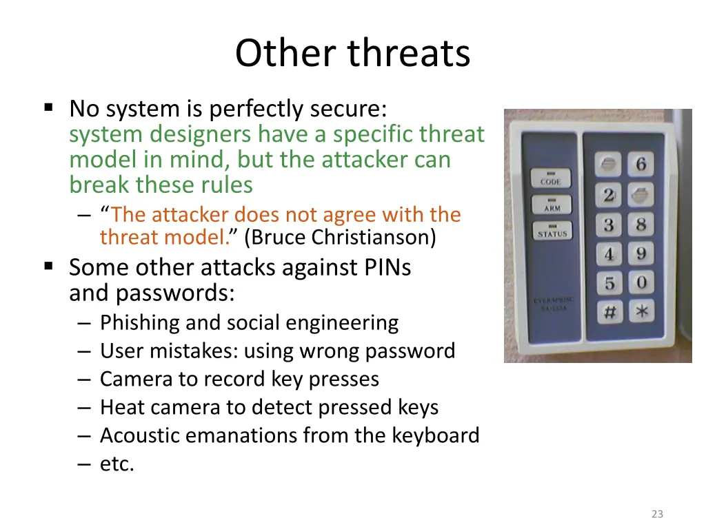 other threats