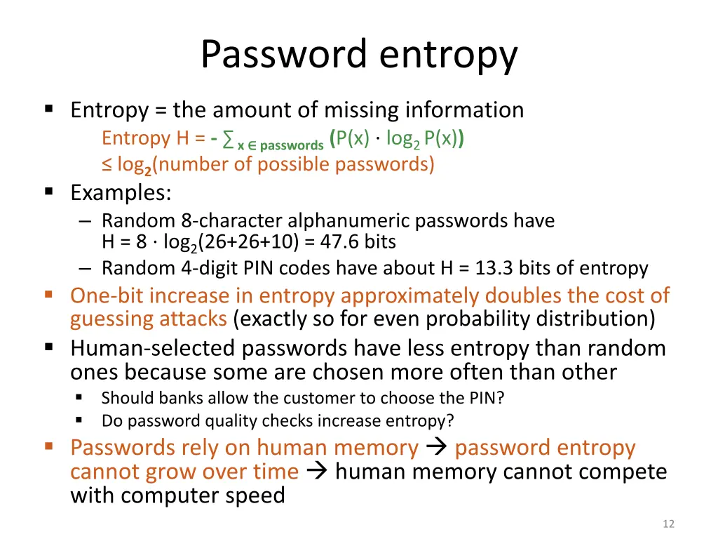 password entropy