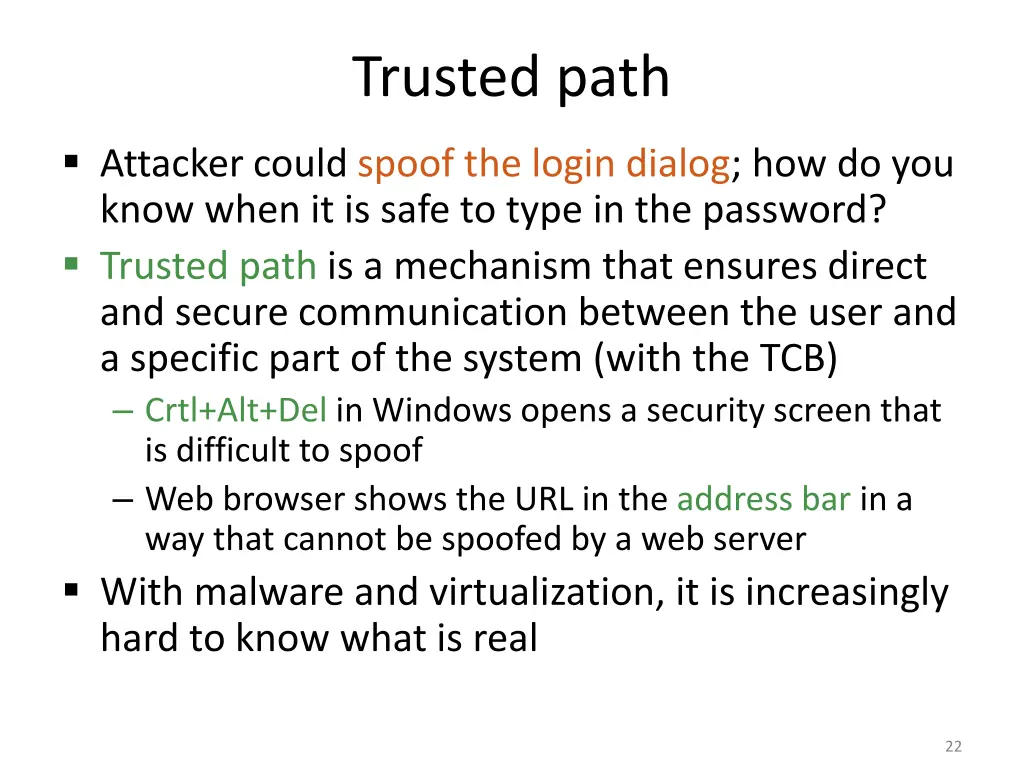 trusted path