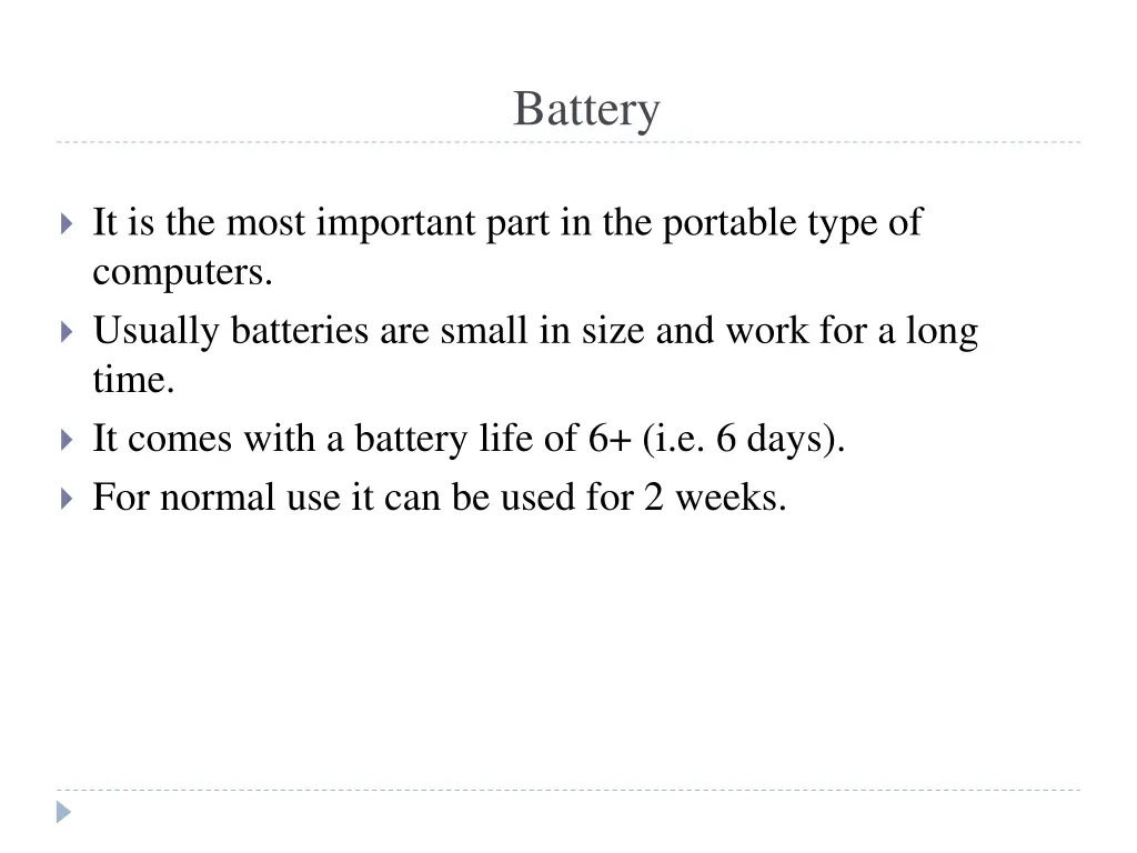 battery