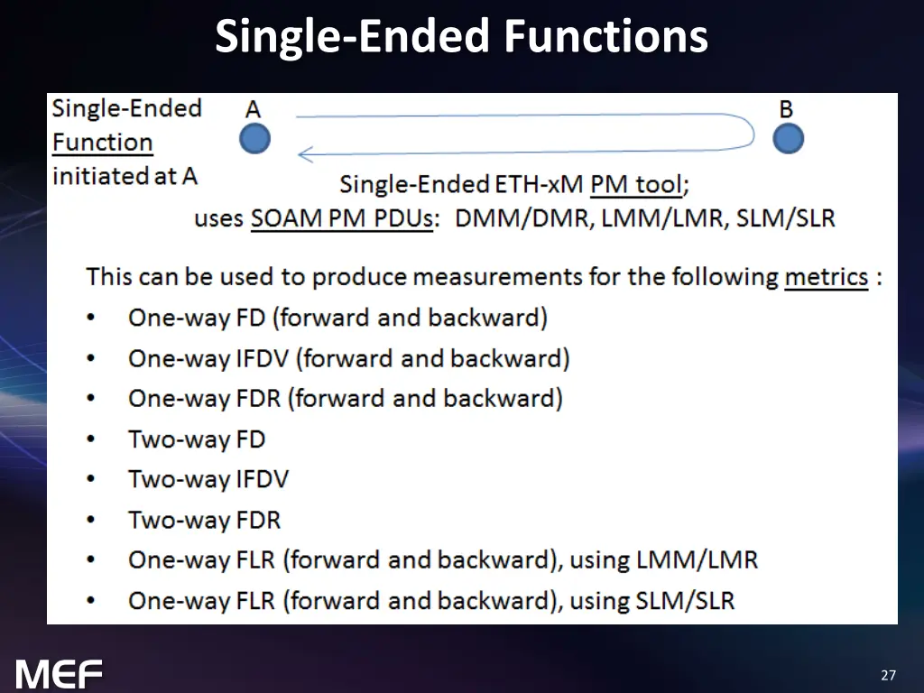 single ended functions
